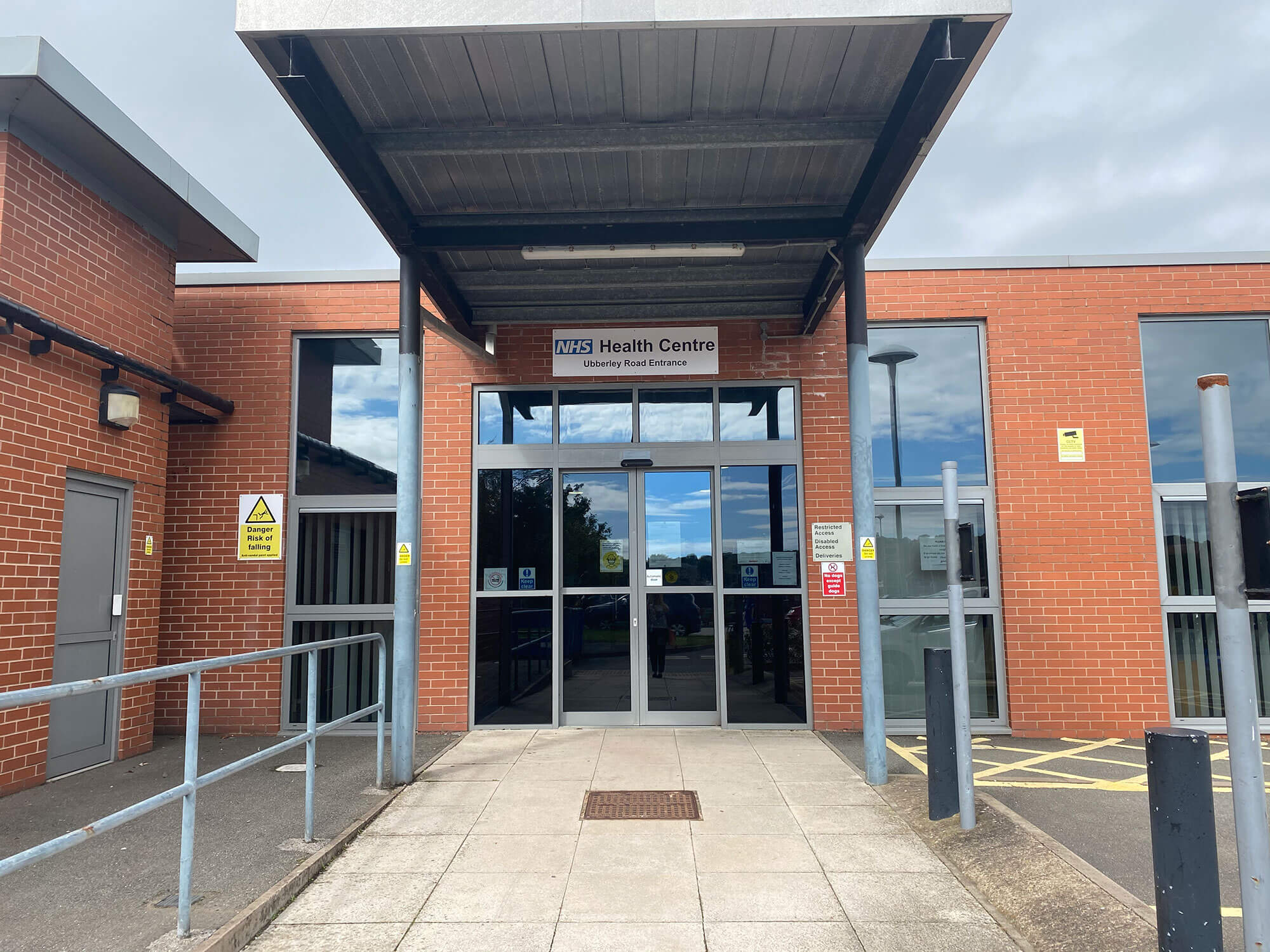 Exterior view of the Health Centre Ubberly Road Entrance