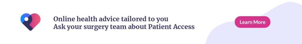 Patient access web banner